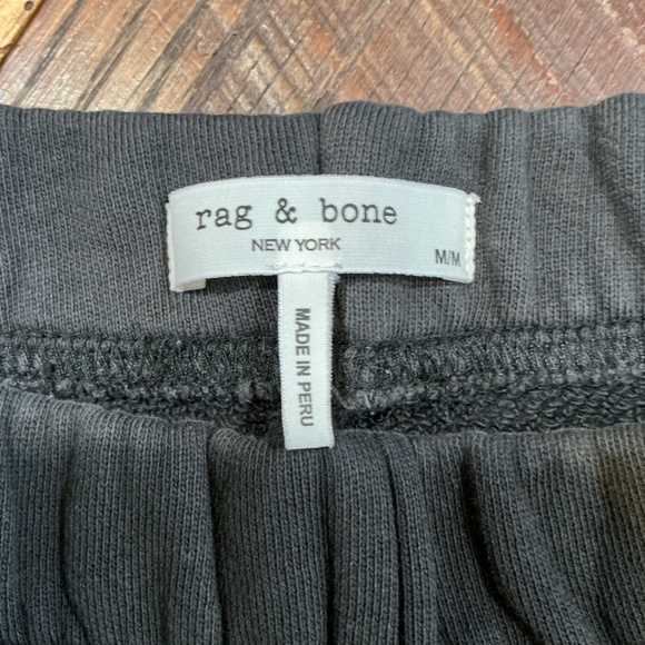 rag & bone Terri Wide Leg Sweatpants Black Women’s Medium - Picture 8 of 12